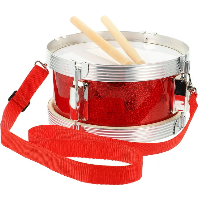OUNONA 1 Set Kids Musical Instruments Assorted Color Plastic Snare Drum for Concentration Enhancement 8 Inches