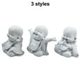thumbnail image 1 of Fat Smiling Buddha Garden Ornament Sandstone Effect Outdoor Indoor Statue Decor, 1 of 6