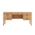 thumbnail image 2 of Linon Cody Wood Desk with Two File Cabinets in Natural, 2 of 7