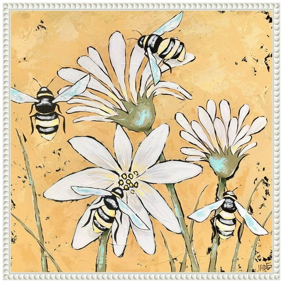 Amanti Art Busy As A Bee II Framed Canvas Wall Art Print
