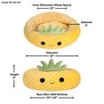 thumbnail image 5 of Squishmallows 20 inch Yellow Pineapple Pet Bed - Small Ultra Soft Plush Pet Bed, 5 of 11