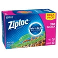 Ziploc® Brand Storage Snack Bags, Snack Sized Bags, 280 Count