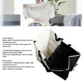 thumbnail image 3 of 2 Section Laundry Cloth Hamper, Durable Double Laundry Hamper Removable Bag Foldable Large Capacity Versatile Space Saving  For Bedroom, 3 of 8