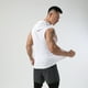 thumbnail image 5 of Sudadera Deportiva Para Hombre Camisetas Sin Mangas Sin Mangas Entrenamiento Gimnasio Culturismo Músculo Camiseta De Secado Rápido - Blanco, 5 of 7