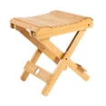 thumbnail image 4 of Taburete plegable de bambú, silla de pesca, mueble, banco ligero y portátil, taburete para patio, picnic, playa, pesca, camping, 4 of 8