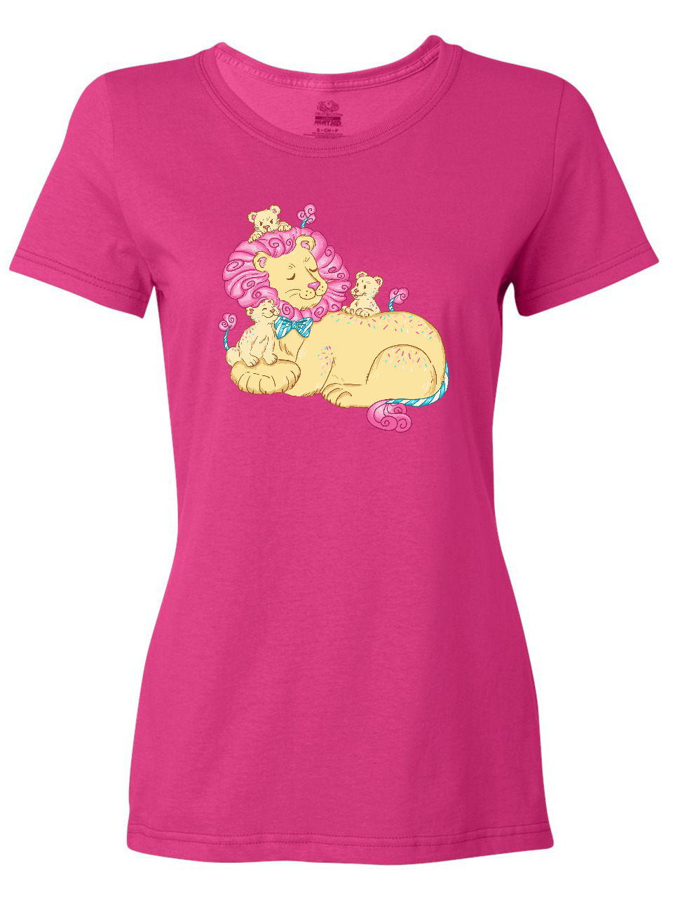 Inktastic Cotton Candy Lions with Pink Mane Women's TShirt