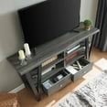 thumbnail image 3 of LiviNest TV Stand for 60-69 Inch TV - 30 Inch Tall Media Console with Drawers & Open Shelves for Living Room - Modern V-Leg Design in Gray & Black for Tech Enthusiasts, 3 of 6
