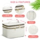 thumbnail image 5 of Bolsa de maquillaje HXLGMD grande con espejo de doble capa impermeable, 5 of 7