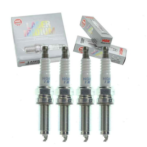 4 pc NGK Laser Iridium Spark Plugs compatible with Acura ILX 2.0L L4 2013-2015