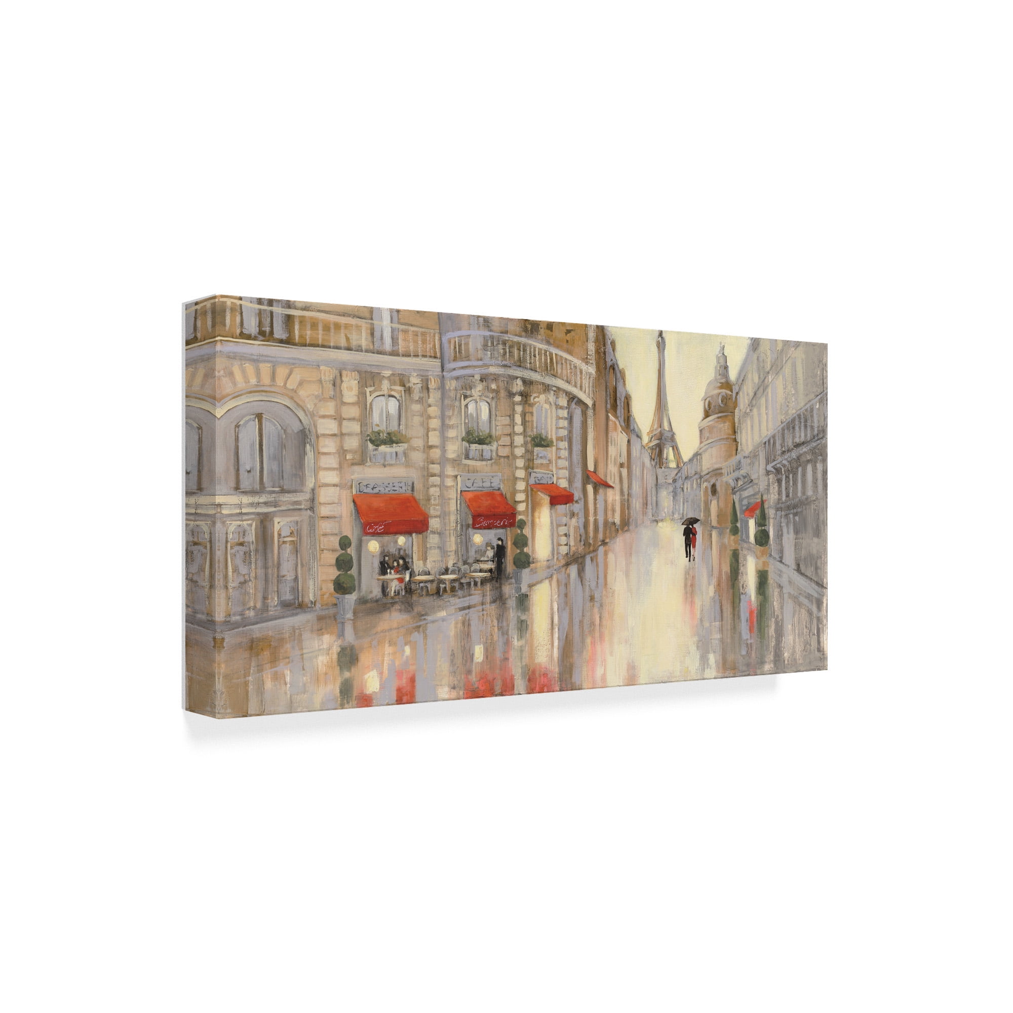 Trademark Fine Art 'Touring Paris Couple' Canvas Art by Julia Purinton