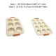 thumbnail image 5 of Toystoory Molde de silicona para pastel de 6/12 cavidades, molde para velas de jabón con forma redonda para cupcakes de Chocolate DIY Herramientas y accesorios para hornear 12 hoyos, 5 of 6