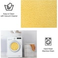thumbnail image 5 of Noahas Soft Low Pile Rug Modern Area Rugs for Bedroom Living Room,Suitable for Boys Girls Teenagers and Adults with Super Soft Touch , Yellow , 4' x 6', 5 of 8