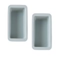 thumbnail image 2 of PENGXIANG 2pcs DIY Rectangular Cake Mold Pan Silicone Baking Mold Toast Mold Cake Sandwich Box for Mousse Cake Bread (Blue), 2 of 5