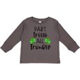 thumbnail image 3 of Inktastic Part Irish All Trouble St. Patrick's Day with Green Clovers Boys or Girls Long Sleeve Toddler T-Shirt, 3 of 5