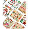 thumbnail image 4 of qiqee Christmas Bags Set of 8 - White Bags with Angel Design(8PCS with different patterns, 24PCS Tissue Paper as a gift, Medium Size 4.3"x 7.7"x 9.6"), 4 of 7