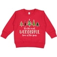 thumbnail image 2 of Inktastic Its the Most Wonderful Time of the Year Christmas Trees Toddler Sweatshirt, 2 of 4