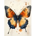 thumbnail image 1 of Qisvanset 12x16 Inch Boho Butterfly Canvas Wall Art, Watercolor Floral Art Girl Kids Bedroom Nursery Decor, 1 of 8