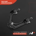thumbnail image 5 of A-Premium 4Pcs Front Suspension Kit, Upper Control Arm Ball Joint Tie Rod End Compatible with Honda Accord 1990 1991 1992 1993 2.2L, 5 of 9