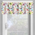 thumbnail image 2 of Ambesonne Animal Valance Pack of 2, Llama Alpaca Cactus Leaves, 54"X12", Multicolor, 2 of 5