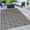BLACK, variant on World Rug Gallery Contemporary Geometric Cubes Indoor/Outdoor Area Rug - GRAY 2'x7'