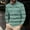 Green, variant on gbyLJF Men Casual Sweatshirts Quarter Zip Turn-down Collar Striped Printing Pullover Rugby Shirts Sports Long Sleeve Shirt