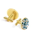thumbnail image 3 of Daisy Elegant Dress Shirt Accessory: Stainless Steel Mens Cufflink Set for Formal Events, 3 of 6