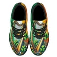 thumbnail image 2 of Traditional Harp and Shamrocks Irish St Patrick's Day Shoes Sneakers Black Size 9, 2 of 7