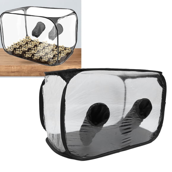 Mushroom Grow Tent, PVC Hygienic Still Air Box Foldable Professional Multipurpose Portable for Microbiology