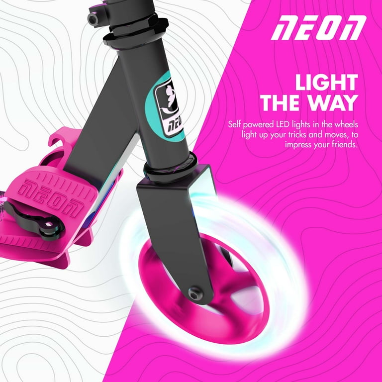 Yvolution Neon Kids Folding Kick Scooter Apex 145 - Pink Yvolution Neon Kids Folding Kick Scooter Apex 145 - Pink