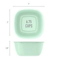 thumbnail image 6 of Bentgo Prep - 1-Compartment Bowls with Custom Fit Lids - Reusable, Microwaveable, Durable, & BPA-Free, Freezer and Dishwasher Safe Meal Prep Food Storage - 10 Bowls & 10 Lids (Sage Leaf Glitter), 6 of 6