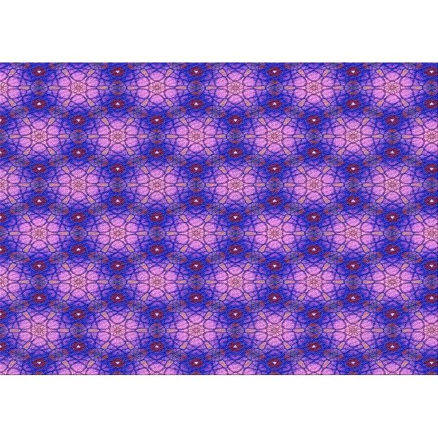 Ahgly Company Machine Washable Indoor Rectangle Transitional Purple Amethyst Purple Area Rugs, 7' x 9'