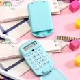 thumbnail image 3 of Mini calculadora Matsuzay de batería de botón ABS rosa para estudiantes, 3 of 6