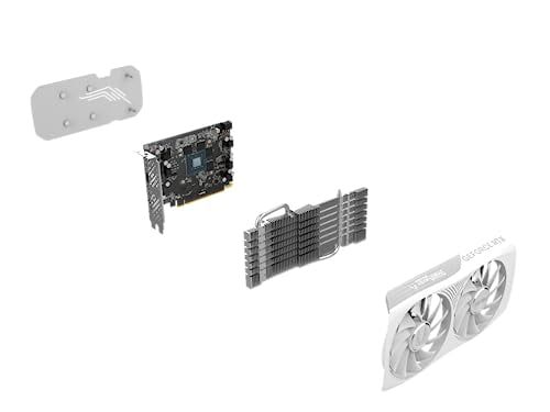 ZOTAC GAMING GeForce RTX 4060 8GB Twin Edge OC White Edition DLSS 3 8GB GDDR6 128-bit 17 Gbps PCIE 4.0 Compact Gaming Graphics Card, ZT-D40600Q-10M