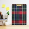 thumbnail image 2 of FORMRS Acrylic Clipboard with Low Profile Clip Standard A4 Letter Size, 12.5" x 9", Warm Tartan Mosaic, 2 of 8