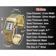 thumbnail image 5 of Blekon Collections Quartz 21mm Rectangle Concho Cuff Bangle Watch, 5 of 5