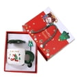 thumbnail image 3 of Juego de tazas navideñas, taza de agua, liviana, linda taza de té de Papá Noel, taza de café con tapa, cuchara para invierno, oficina, fiesta, mesa, Árbol de Navidad verde, 3 of 8