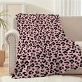 thumbnail image 2 of Kuscheln Leopard Print Blanket, Soft Animal Cheetah Print Flannel Throw Blankets, Warm Cozy Blanket for Sofa Couch Bed Travel, Stylish Leopard Home Décor Blanket, Gift for Women Adults Friends, 2 of 6