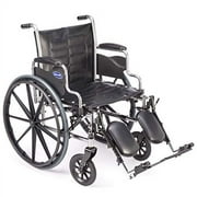 Invacare Tracer EX2 Wheelchair, with Desk Length Arms and T94HCP Elevating Legrests with Padded Calf Pads, 16" Seat Width, TREX26RP / T94HCP