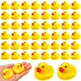 thumbnail image 1 of Juguetes de baño con forma de pato de goma LOUHUA, 50 unidades, minipatos para niños, 1 of 7