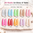 thumbnail image 2 of Morovan 13Pcs Neon Gel Nail Polish Set with Base, Glossy & Matte Top Coat for DIY Home Manicure, 2 of 9