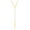 Gold, variant on Women's Polished Chevron Bar Drop Steel Necklace