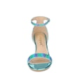 thumbnail image 6 of BLISSFUL STEP Women's Glitter Strap Stiletto Heel Sandals Green Blue (Size 11), 6 of 7