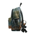 thumbnail image 4 of FORMRS School Backpack with Front Zippered Pocket 12" Student Travel Daypack, Wooden Boat, 4 of 6