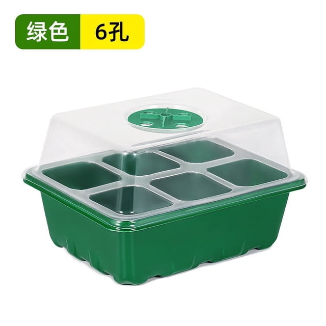 YYSDCY Deals of The Day Clearance! 6-Hole Nutrient Box Tray with Light Extractor, Rectangular Plastic Bowl for Seedling or Food Storage, White Label Organizing Tray for Home Use