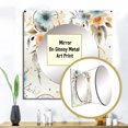 thumbnail image 3 of Designart "Ethereal Dream Weaver" 0 Square Mirror For Wall Decor - Large White Square Mirror Printed Wall Decor - Bohemian Square Living Room Mirror, 3 of 5