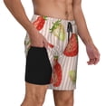 thumbnail image 3 of Balery Strawberries Mens Swim Trunks Swim Shorts for Men Quick Dry Inseam Beach Shorts with Compression Liner Pocket-XX-Large, 3 of 9