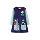 thumbnail image 1 of Vestido de primavera y otoño para niñas, estilo europeo y americano, vestido de manga larga para niñas, vestido de princesa de algodón tejido con dibujos animados para niñas, 1 of 6