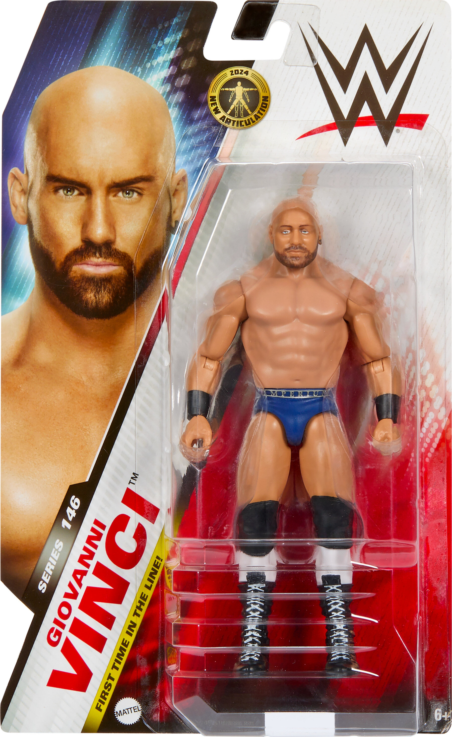 WWE Giovanni Vinci Action Figure, 6-inch Collectible Superstar with Articulation & Life-Like Look