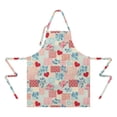 thumbnail image 2 of Pioneer Flower Floral Print Pattern Apron for Women and Men, Cotton Linen Waterproof with Pockets, Adjustable, 33x27 Inch for Kitchen, Gardening, BBQ, Salon, 2 of 6