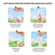 Marchul Hamster Water Bottle for Glass Tank, No Drip Guinea Pig Water Bottle with Stand/Holder Adjustable, Leak-Proof Small Animal Water Bottles for Hamsters (4oz, White)